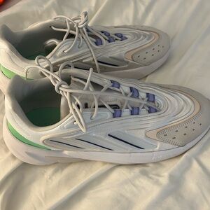 adidas White and Green Athletic Shoes